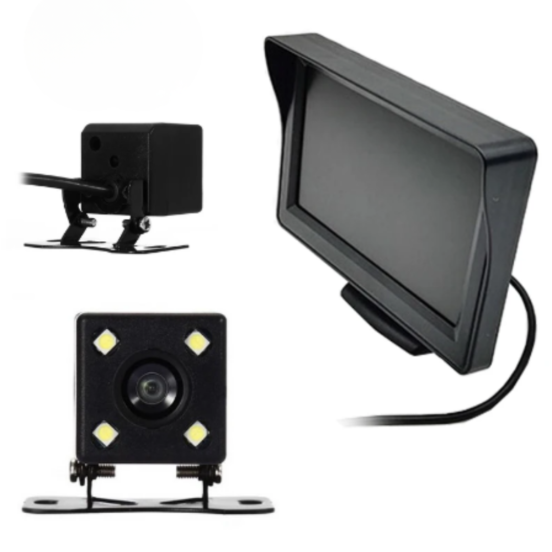 CAMARA CON MONITOR LCD PARA AUTO