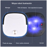 Robot Aspiradora Cuadrado Blanco